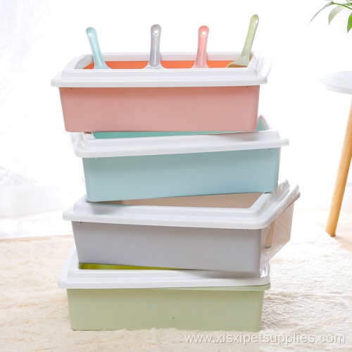 Factory direct sales open rectangular cat litter box